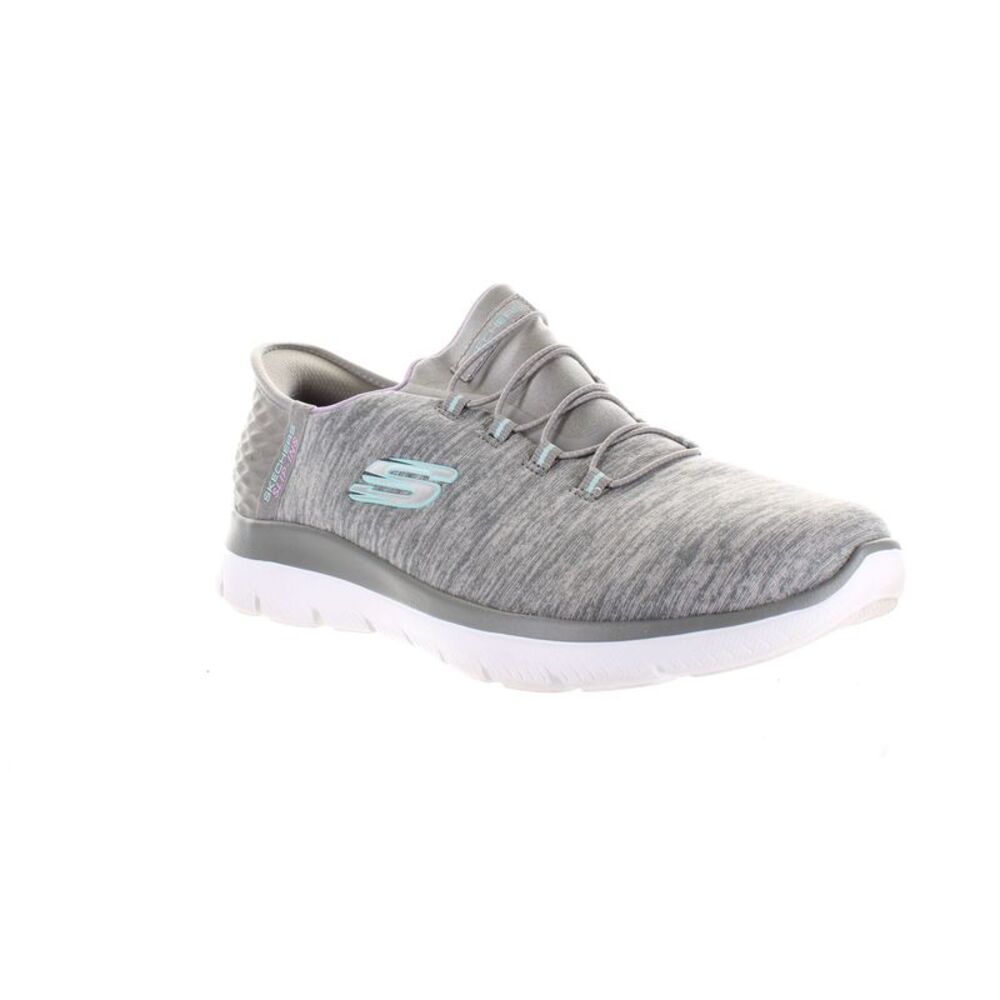 Skechers Womens Dazzling Haze Gray Walking Shoes Size 8.5 Wide (C,D, W) - Picture 2 of 4
